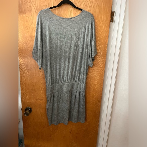 Adam Lippee round neck jersey banded tshirt dress 4 - Picture 9 of 9
